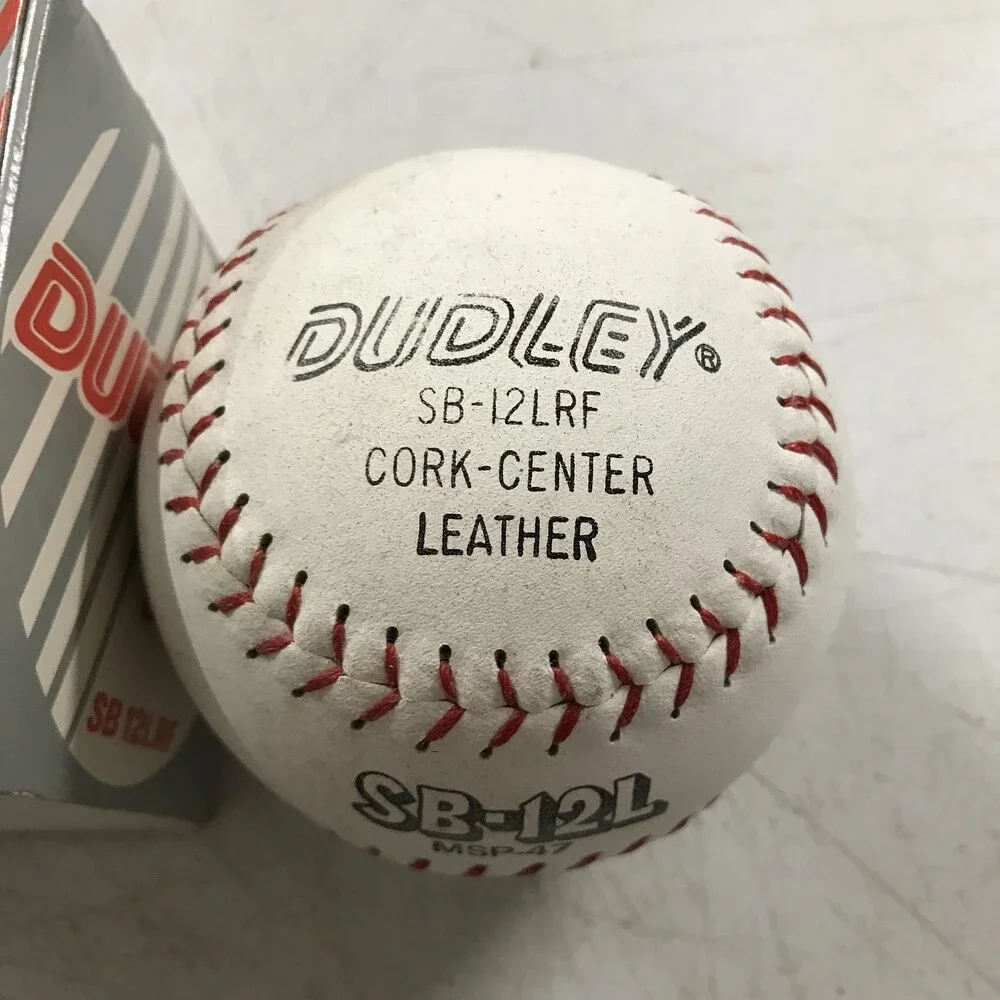 Lot of 5 Vintage Dudley Softball 12 Inch White Leather Cork Center SB-12LRF
